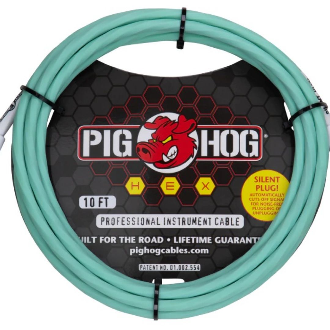pig-hog-phsh10sg-cable-hex-series-silent-plug-para-instrumento-guitarra-bajo-3-metros-5725