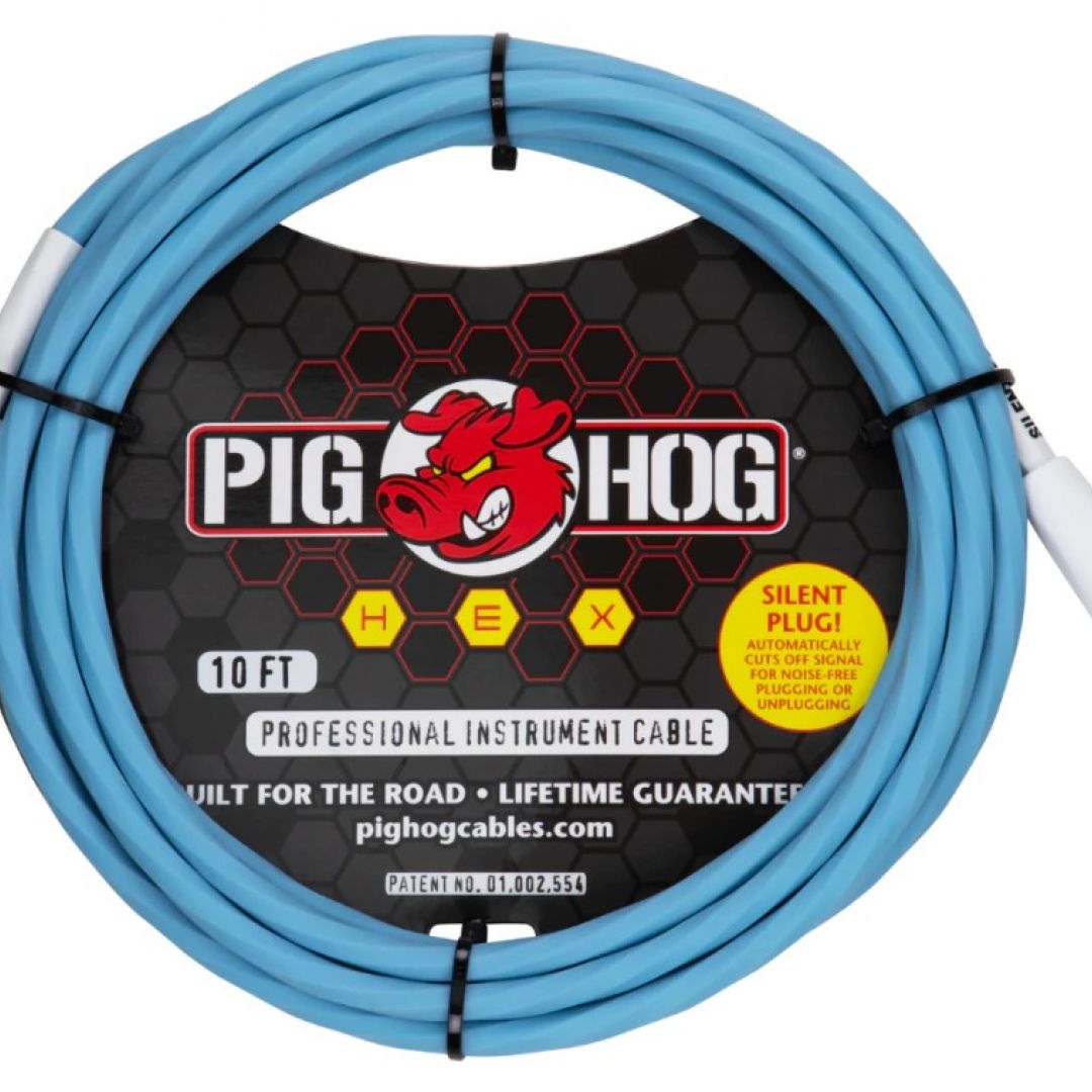 pig-hog-phsh10db-cable-hex-series-silent-plug-para-instrumento-guitarra-bajo-3-metros-5727
